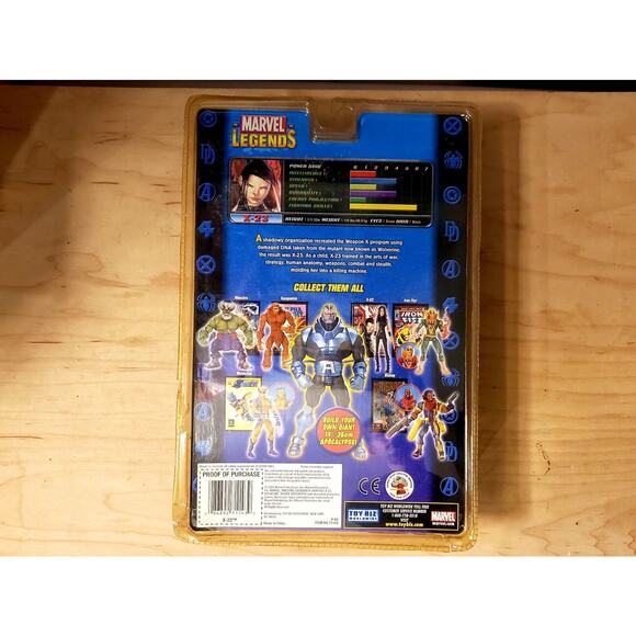 🗨🧬 Toybiz Marvel Legends X-23 (Black Version Apocalypse BAF 2005) Toy Biz 🧬🗨 - Picture 2 of 2